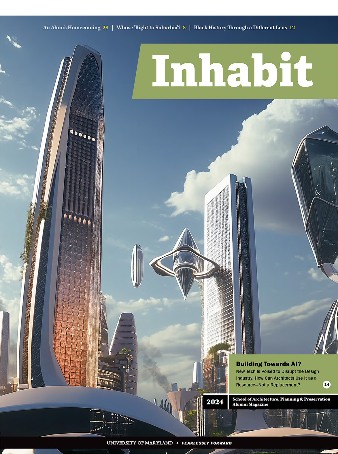 Inhabit Magazine Futuristic City Cover