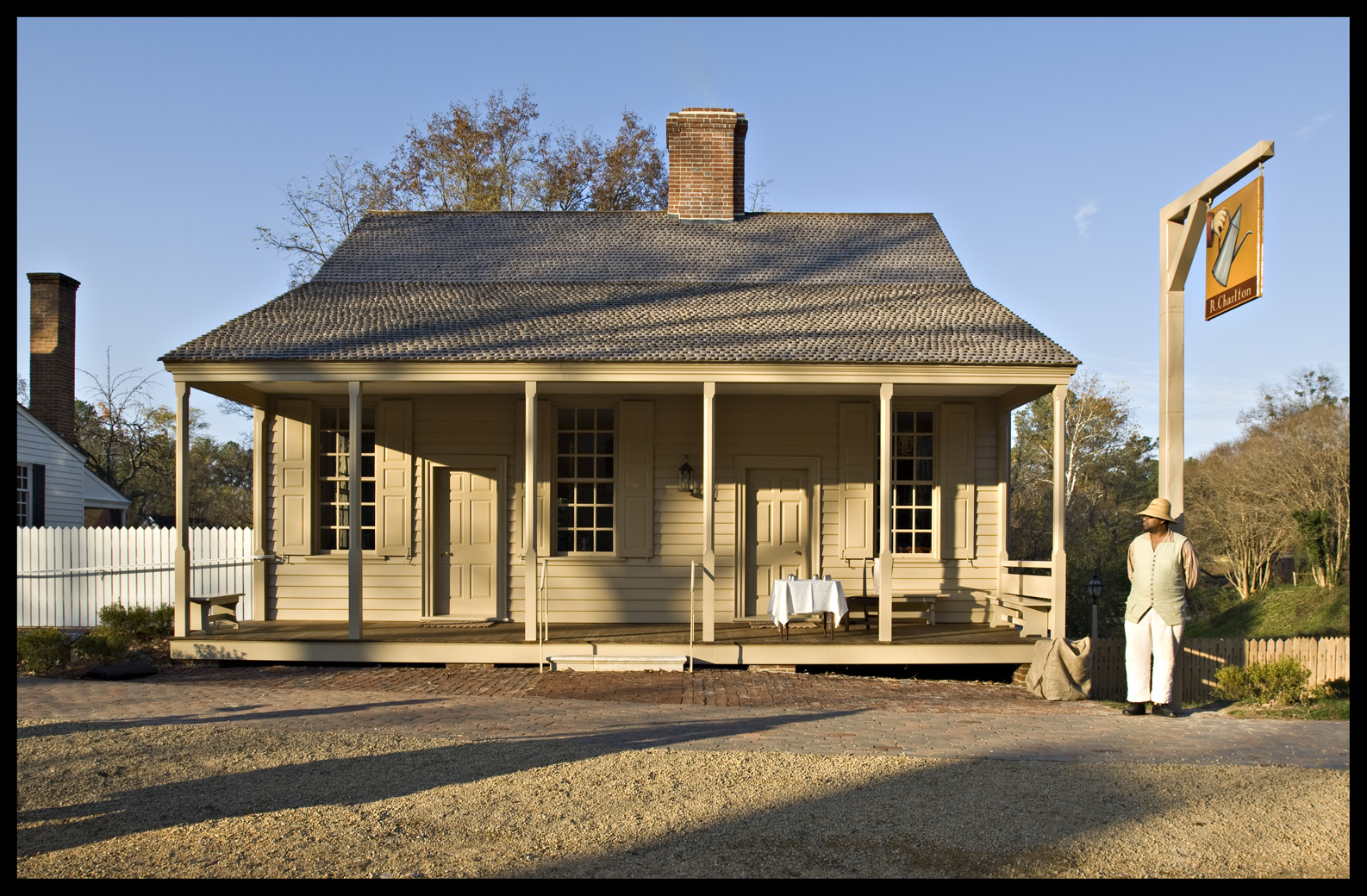 Coffeehouse in Colonial Williamsburg.