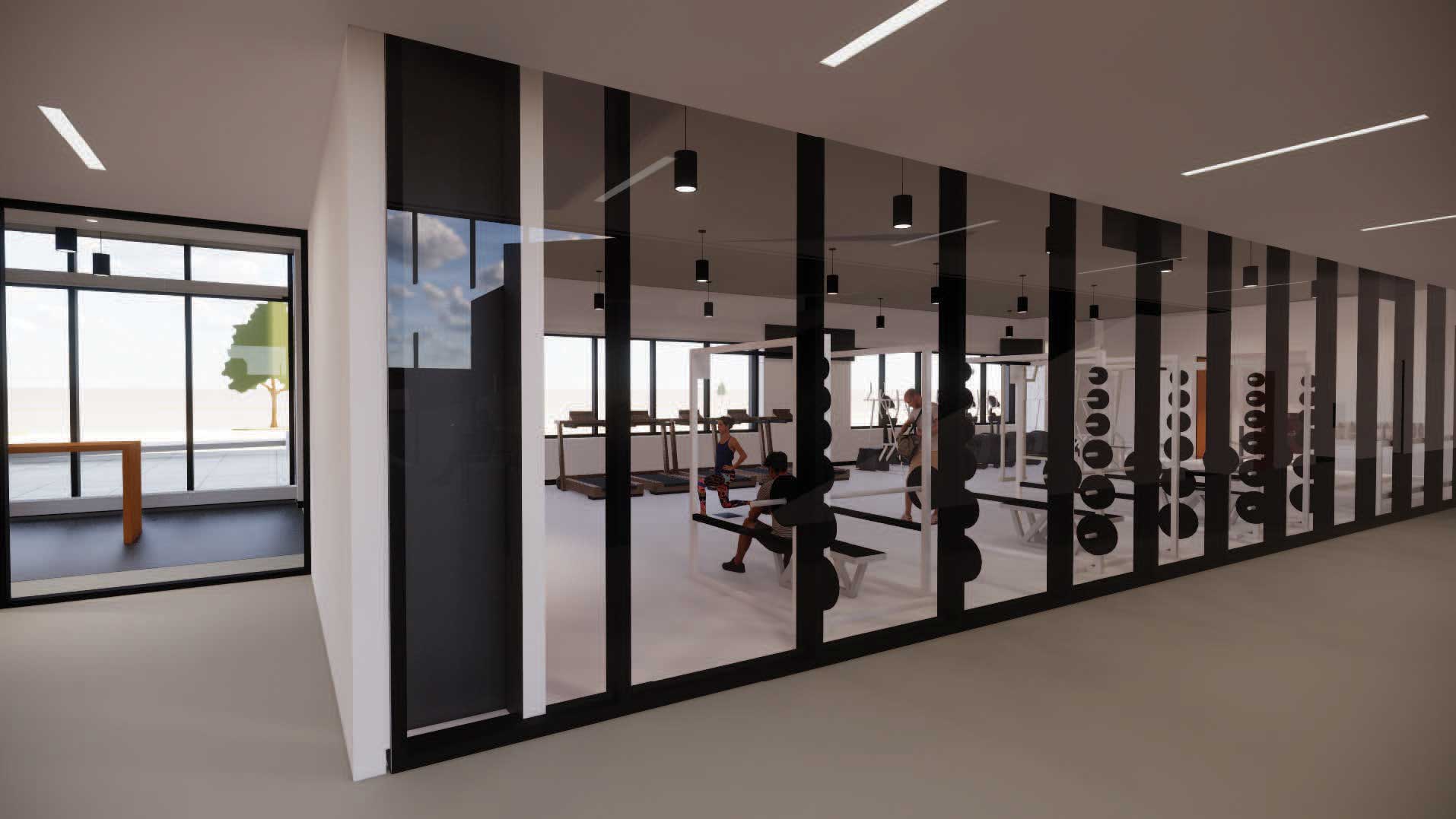 Green building fitness center