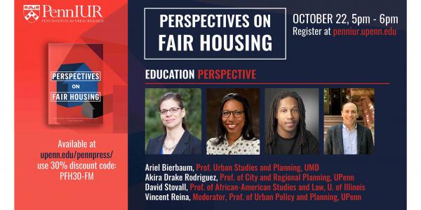 Perspectives on Fair housing PennIUR poster graphic