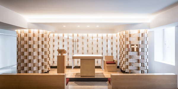 Adam Bresnick's University Chapel design in Calle Tutor, Madrid