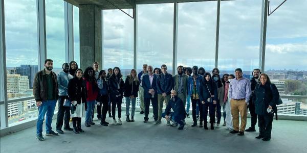 Colvin Institute field trip to Reston Town Center towers