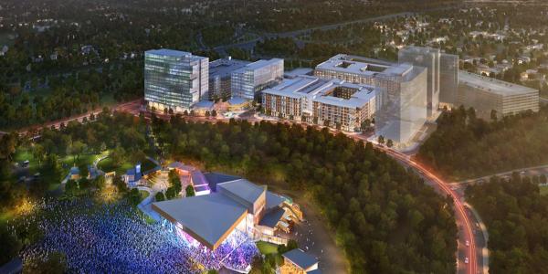 Merriweather Post Pavilion aerial rendering.