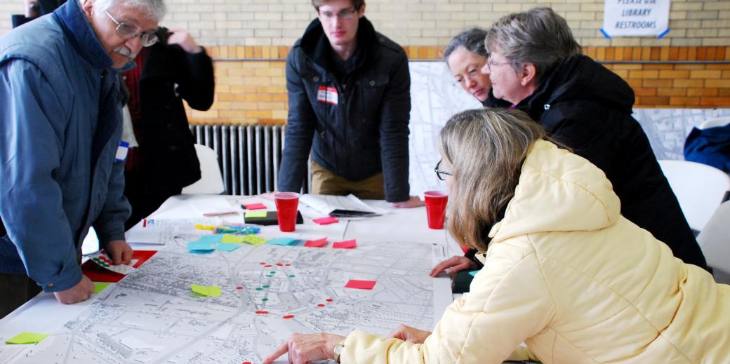 Students work with the community of Salisbury on a downtown revitalization project.