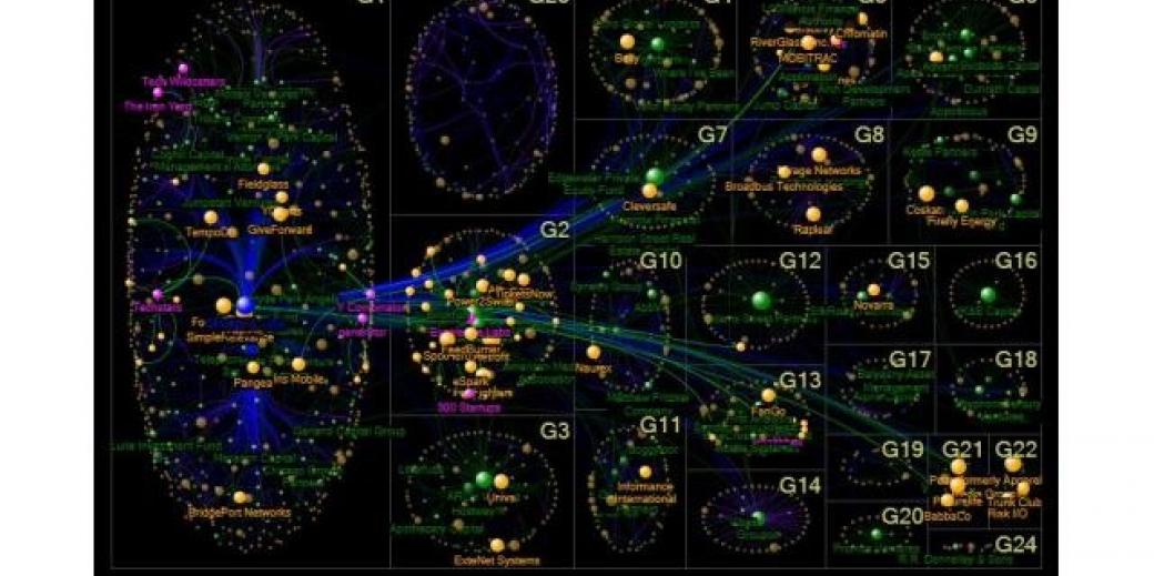 Illinois network image, created by Dempwolf, was modeled using NodeXL.