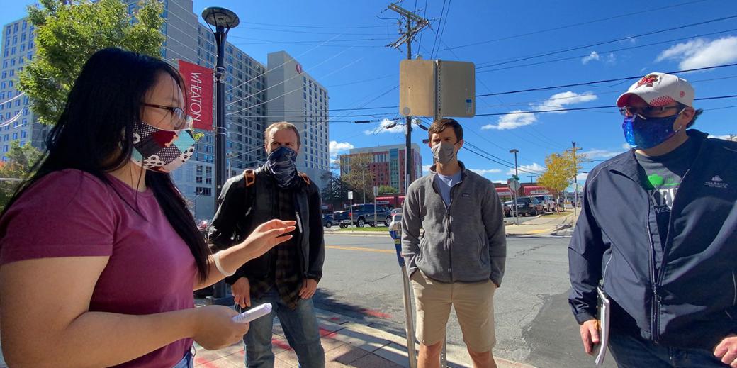 Historic preservation students on a field trip