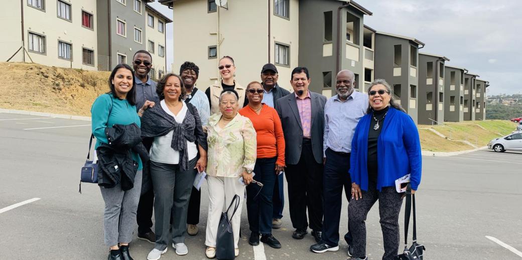 MRED's Tanya Bansal and Maria Day-Marshall, with colleagues in South Africa in 2019.