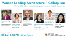 Women Leading Architecture II Colloquium