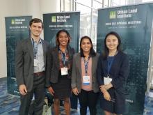 (L to R): Sam Bohmfalk, Karynne Campbell, Tanya Bansal and Weishi Zhang.