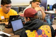 Students Working on Laptops