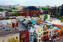 14th and U st Washington DC, aerial view