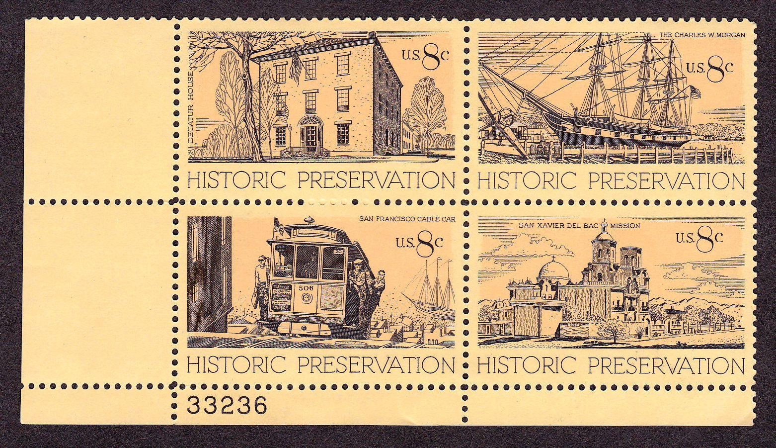 Historic Preservation '71 stamps. 