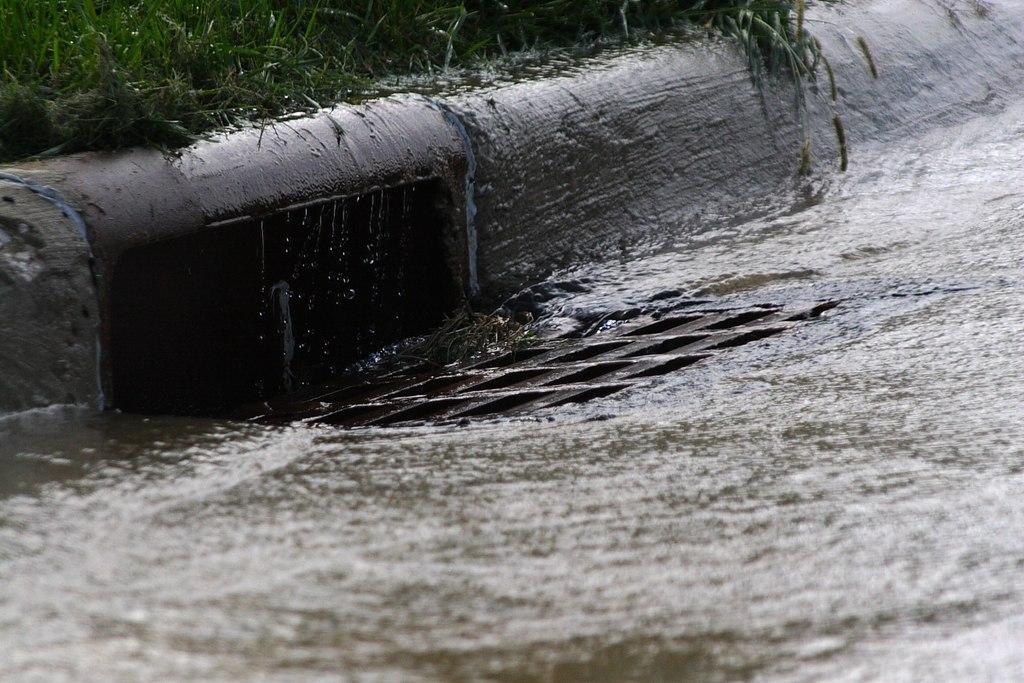 Stormwater drain.